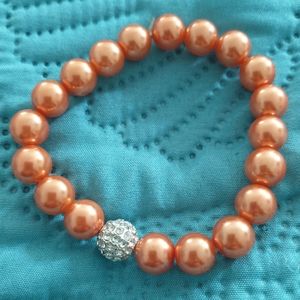 Bracelet 7 " lovely Czech beaded stretch